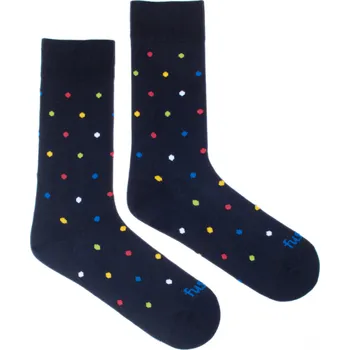 Dámská móda Ponožky Tečkáček barevný XL (47-50)