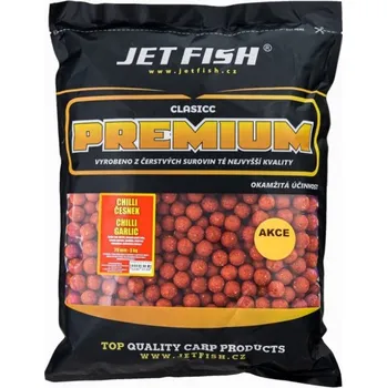 Boilies Jet Fish Premium clasicc boilie 5kg - 20mm Příchutě: Chilli/Česnek