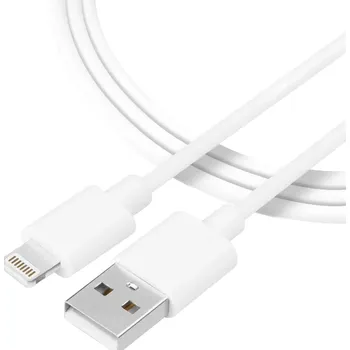 Náhradní kabel k notebooku Tactical Smooth Thread Cable USB-A/Lightning 0,3m bílý, 8596311153020