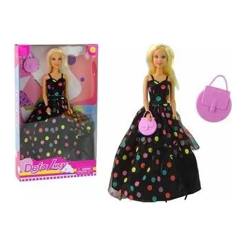 Panenka Lalka Lucy sukienka czarna kropki