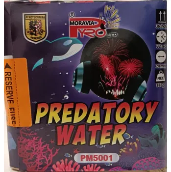 Zábavní pyrotechnika PyroMoravia Baterie 36 ran Silent PREDATORY WATER - baterie 36 ran PM5001