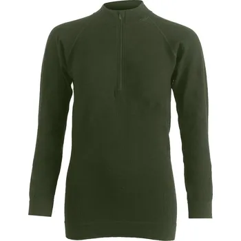 Dámská mikina MAZALA dámský merino svetr/mikina - Zelená 6160 / 2XL/3XL / Zelená