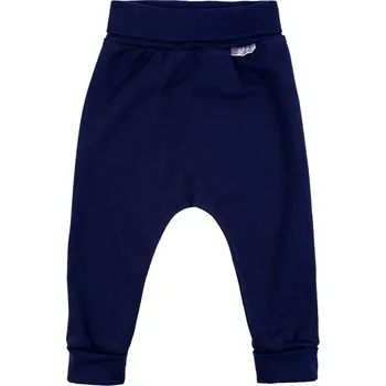 LITTLE THINGS bavlněné rostoucí tepláčky tm. modrá vel. 9-12 kg