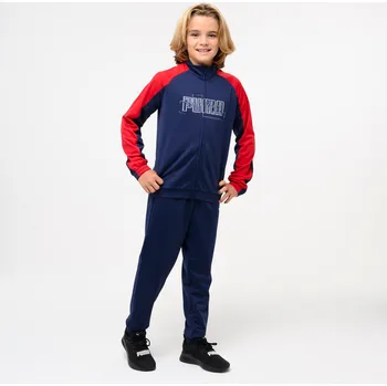 PUMA Dětská sportovní souprava 7-8 LET MODRÁ|ČERVENÁ