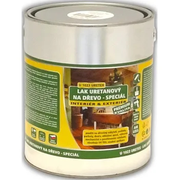barva a nátěr na dřevo ColorCity URETEX U 1023 LAK URETANOVÝ NA DŘEVO SPECIÁL Barva: bezbarvý polomat, Balení: 2,5 l