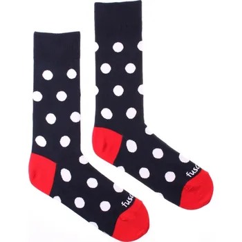 Dámská móda Ponožky Puntíkáč Fešák L (43-46)