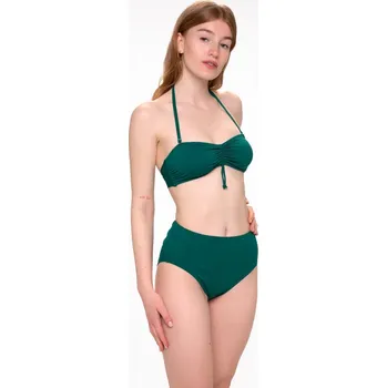 Dámské plavky Plavky Fusakle bandeau zelené vrchní díl XL