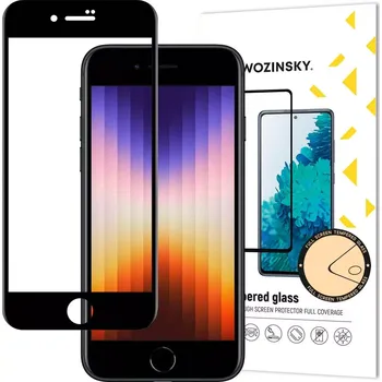 Wozinsky 5D tvrzené sklo s rámečkem pro iPhone SE 2022 / SE 2020 / iPhone 8 / iPhone 7 , černá 5907769314841
