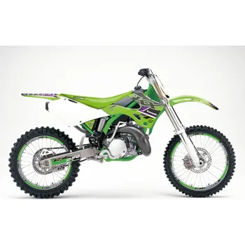 Samolepicí dekorace na vozidlo BLACKBIRD sada samolepek (dýhy) KAWASAKI KX 125/250 99-02 DREAM 5 barva zelená černá (BLACKBIRD sada samolepek (dýhy) KAWASAKI KX 125/250 99-02 DREAM 5 barva zelená černá)