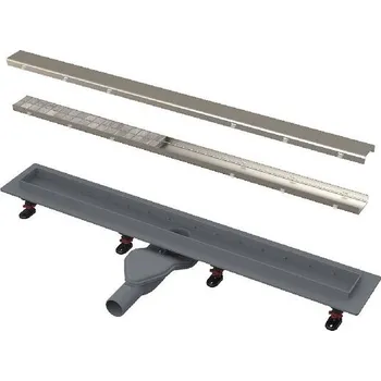 Alcadrain Optimal Podlahový žlab 550 mm, s okrajem pro oboustranný rošt