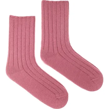 Dámské ponožky Vlněné ponožky Vlnáč rebro růžový M (39-42)