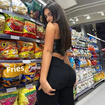 Dámské džíny Dámské džíny BF380 Barva: Černá, Velikost: S