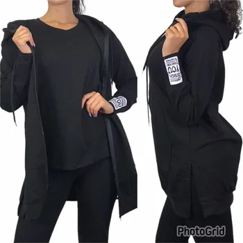 Dámská mikina Mikina s kapucí Barva: černá