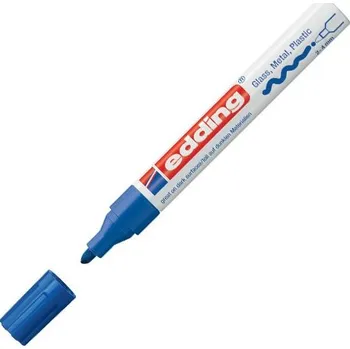 Popisovač lakový e750, linka 2-4 mm, modrý