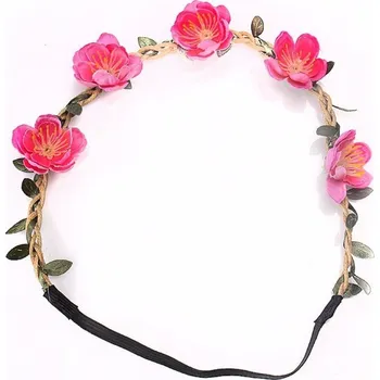 Karnevalový doplněk Rappa Květinová čelenka 204997 růžová
