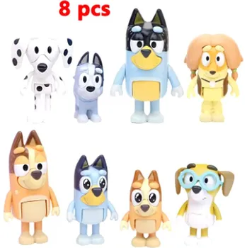 Figurka Figurky Bluey - sady po 8 nebo 12 ks Varianta: 02 - 8 ks