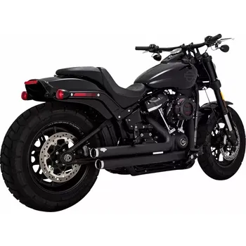 Výfuk pro motocykl Výfuk VANCE & HINES SHORTHOTS STAGGERED pro HARLEY DAVIDSON Softail M8 2018-2023 černý