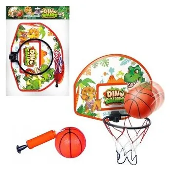 Hra na zahradu Zestaw do koszykówki dinozaur z piłką