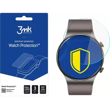 Příslušenství k chytrým hodinkám Tvrzené sklo na hodinky Huawei Watch GT 2 Pro Classic - 3MK Watch Protection FlexibleGlass, (3ks) , 5903108391672