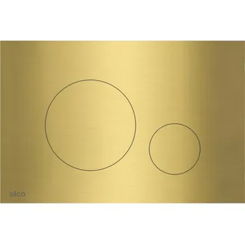 Alcadrain Turn Ovládací tlačítko Brass, pro 2 množství splachování, mosaz