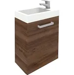 Krajcar KLMT 40 skříňka s umyvátkem, pravá, 40x60x22,5 cm, 1x dvířka, ořech tabák