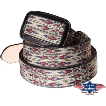 Opasek Stars & Stripes WG-111 Velikost: 42, Materiál: Kůže