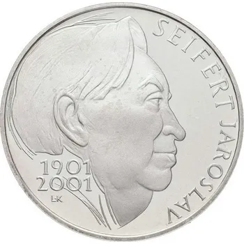 Česká republika. 200 Kč 2001. Jaroslav Seifert. Běžná kvalita.