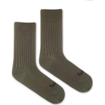 Dámské ponožky Ponožky Žebro kaki S (35-38)