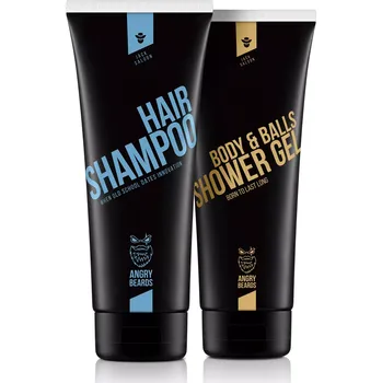 Kosmetická sada Angry Beards Jack Saloon Shower Set – sprcháč a šampon