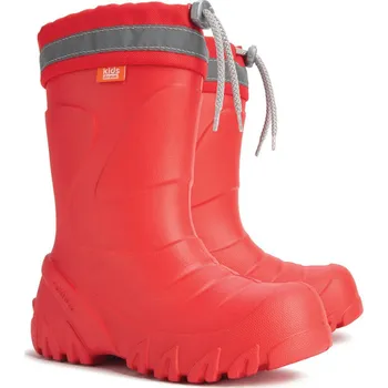 Dívčí holínky Demar dětské zateplené holínky MAMMUT S 0300 G červené Velikost: 36/37