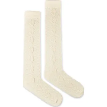 Dámské oblečení Vlněné podkolenky Vlnáč Pletenec bíle S (35-38)