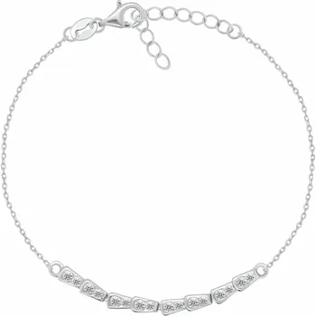 Náramek Brilio Silver Stříbrný dámský náramek se zirkony BRC238W + 2 měsíce na vrácení zboží