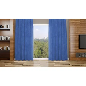 Orbytex Zatemňovací závěs hotový - žíhaný stř.modrý 14 Rozměry: povláček na polštářek 40x40 na zip (bez výplně)