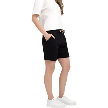 Dámské legíny Dámské teplákové kraťasy VOLCANO-HOLLY-700-BLACK Černá M