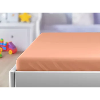 Prostěradlo Jersey prostěradlo do dětské postýlky meruňkové 70 x 140 cm