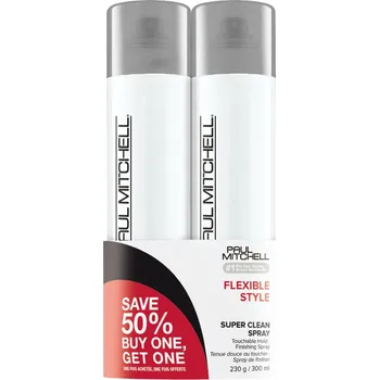 Stylingový přípravek Sada laku se střední fixací Paul Mitchell Flexible Style Super Clean Spray - 300 ml - 1+1 zdarma + dárek zdarma