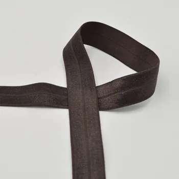 Textilie Strima Lemovací elastický proužek, 20 mm - hnědá