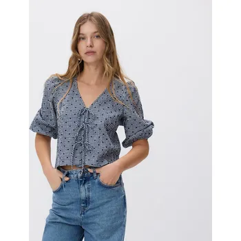 Reserved - Halenka s vázáním - černý - TV522-99X - TV522-99X-XS