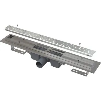 Odvodňovací žlab Alcadrain Antivandal Podlahový žlab s roštěm 95 cm, nerez mat