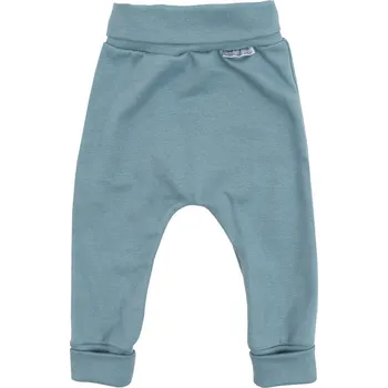 Kojenecké oblečení LITTLE THINGS bavlněné rostoucí tepláčky modrá vel. 3-6 kg