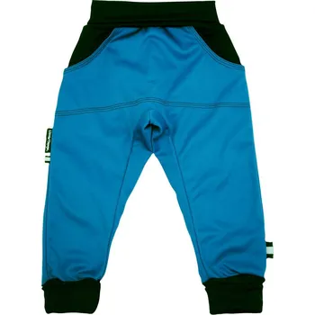 LITTLE THINGS softshellové rostoucí kalhoty petrolejová vel. 3-5 let