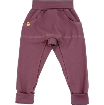 LITTLE THINGS bavlněné rostoucí tepláčky fialová vel. 1-3 roky