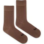 Ponožky Žebro hnedé S (35-38)