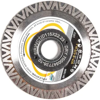 Řezný kotouč SIRI Dia kotouč Turbo Gres Ultra, rychlý čistý tenký řez - průměr 115 mm