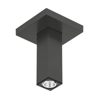 Vodovodní baterie Hansgrohe - Přívod od stropu E 100 mm, kartáčovaný černý chrom 24338340