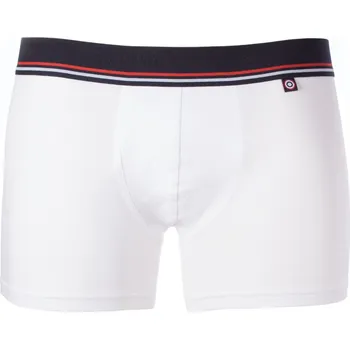 Boxerky Boxerky Fusakle pánské dlouhé bílé Bavlna S