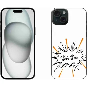 Pouzdro na mobilní telefon Gelový kryt mmCase na iPhone 15 Plus - vtipný text 11 bílé pozadí