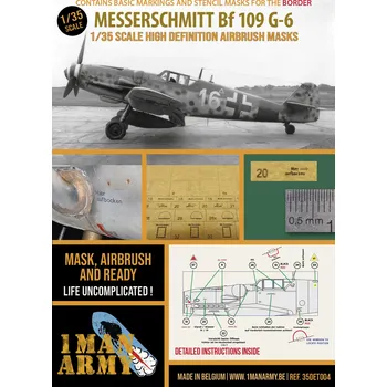 Plastikový model 1ManArmy 1/35 Messerschmitt Bf109 G6 (Border)