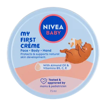 Nivea Baby My First Créme krém na tvář, tělo a zadeček 75 ml Nivea Baby My First Créme krém na tvář, tělo a zadeček 75 ml