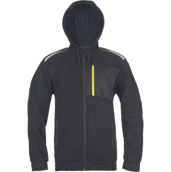 Pánské oblečení ČERVA Mikina EMERTON STRETCH 0306016064004 XL Černá/žlutá